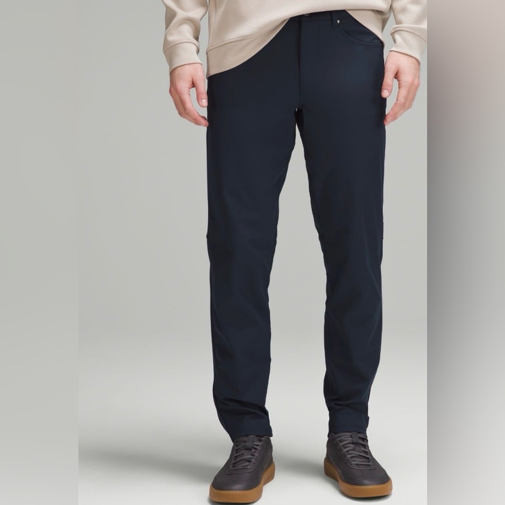 Lululemon ABC Pant relaxed for 5 pocket Canvas Black Mens 36x32